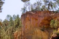 auf dem Ockerweg in Les Beaux-de-Provence