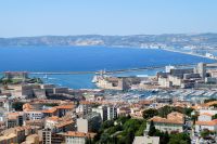 Blick auf den Alten Hafen von Marseille
