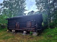 037 Stockholm Skansen im Regenguß