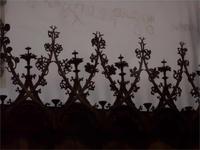 Detail des gotischen Chorgestühls in der Klosterkirche Blaubeuren