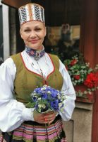 Sängerin in Tracht, Riga