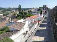 Freizeit in Obidos, Spaziergang auf der Stadtmauer