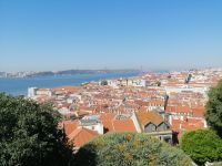 Blick auf Lissabon von der Burg São Jorge während der Stadtführung