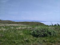 Über den Wolken...im Hintergrund das schottische Festland