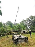 Ziehbrunnen im Ethnographischen Museum auf der Insel Muhu