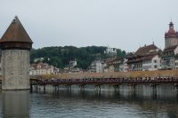 Kapellbrücke mit Schloß Gutsch