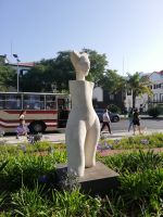 Funchal Kunst in Park und das Leben in Funchal