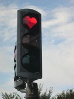 ...da wartet man doch gern an der Ampel