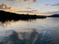 Abendstimmung auf dem Rhône