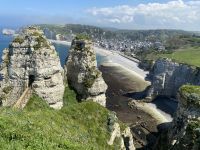 Blick von der Porte d’Aval nach Étretat