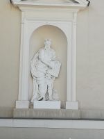 Vilnius - Kathedrale St. Stanislav - Statue an der Fassade