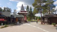 Polarkreis - Napapiiri - Rovaniemi in Finnisch Lappland