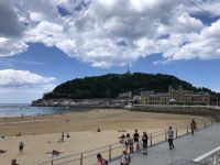 Der Monte Urgull und Strand Concha