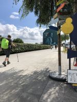 Ankunft bei Sonnenschein in Arzúa