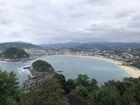 Blick auf den Strand von San Sebastian