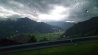 Unwetter bei der Talfahrt
