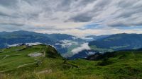 Blick auf den Ahornboden und ins Zillertal