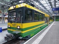 Diese schmucke Zahnradbahn bringt uns auf die Kleine Scheidegg.