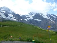 Mönch, Jungfraujoch mit Sphinx und die Jungfrau