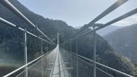 603 m lange Hängebrücke 