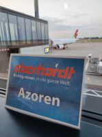 Am Flughafen in Berlin, kurz vor Abflug.