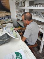 Die Künstler in der Keramikfabrik auf Sao Miguel, Portugal