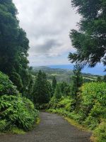 Blick auf die Südküste der Insel Sao Miguel, Portugal
