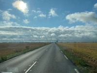 Wir fahren nach Osten, der Sonne entgegen