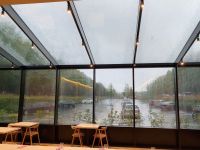 Abends im Hotel, 10 Tage wunderbares Wetter enden pünktlich am Ende der Reise