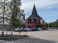 im Weihnachtsmanndorf bei Rovaniemi