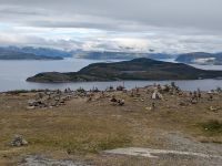 Ausblick vom Gästehaus Gildetun am Kvænangsfjell