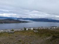 Ausblick vom Gästehaus Gildetun am Kvænangsfjell
