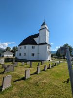 Kirche von Bardu auf dem Weg nach Harstad