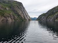 Ausfahrt des Trollfjords