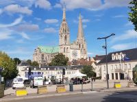 Chartres Blick zur Kathedrale