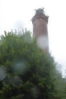 Leuchtturm Gaski im Regen