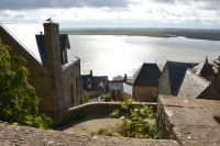 Blick über die Dächer von Mont St.Michel