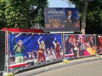 Gestaltung der Zäune am Vrijhof, Konzert von André Rieu, Maastricht