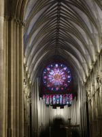 Nidarosdom - Rosettenfenster mit Orgel