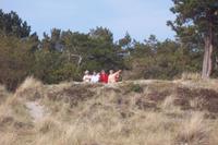 Erster Spaziergang und Pause am Strand