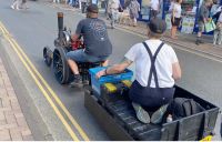 echter Mini-Dampfwagen