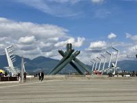 Hier brannte das olympische Feuer