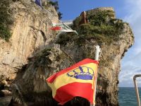 Blick auf den Pferdefelsen Santona