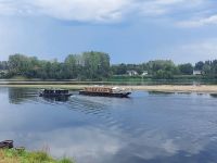 Candes-Saint-Martin: Blick auf die Mündung der Vienne in die Loire