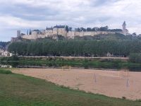 Blick auf die Festung von Chinon