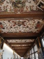 Uffizien - auch die Decke ist ein Kunstwerk 