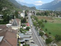 Interlaken: Blick vom Hotel Metropole auf 
