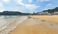 Sandstrand an der St. Brelades Bay an der Südküste