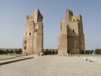 Die Ruinen des Ak Saray (Weißes Schloss) in Schachrisabs