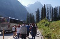 Spaziergang zum Moraine Lake